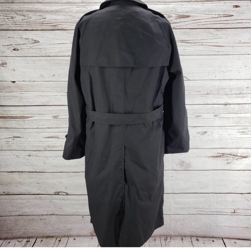 Garrison Collection All Weather Army Coat 38S DLA Military Trench Black - Picture 6 of 11